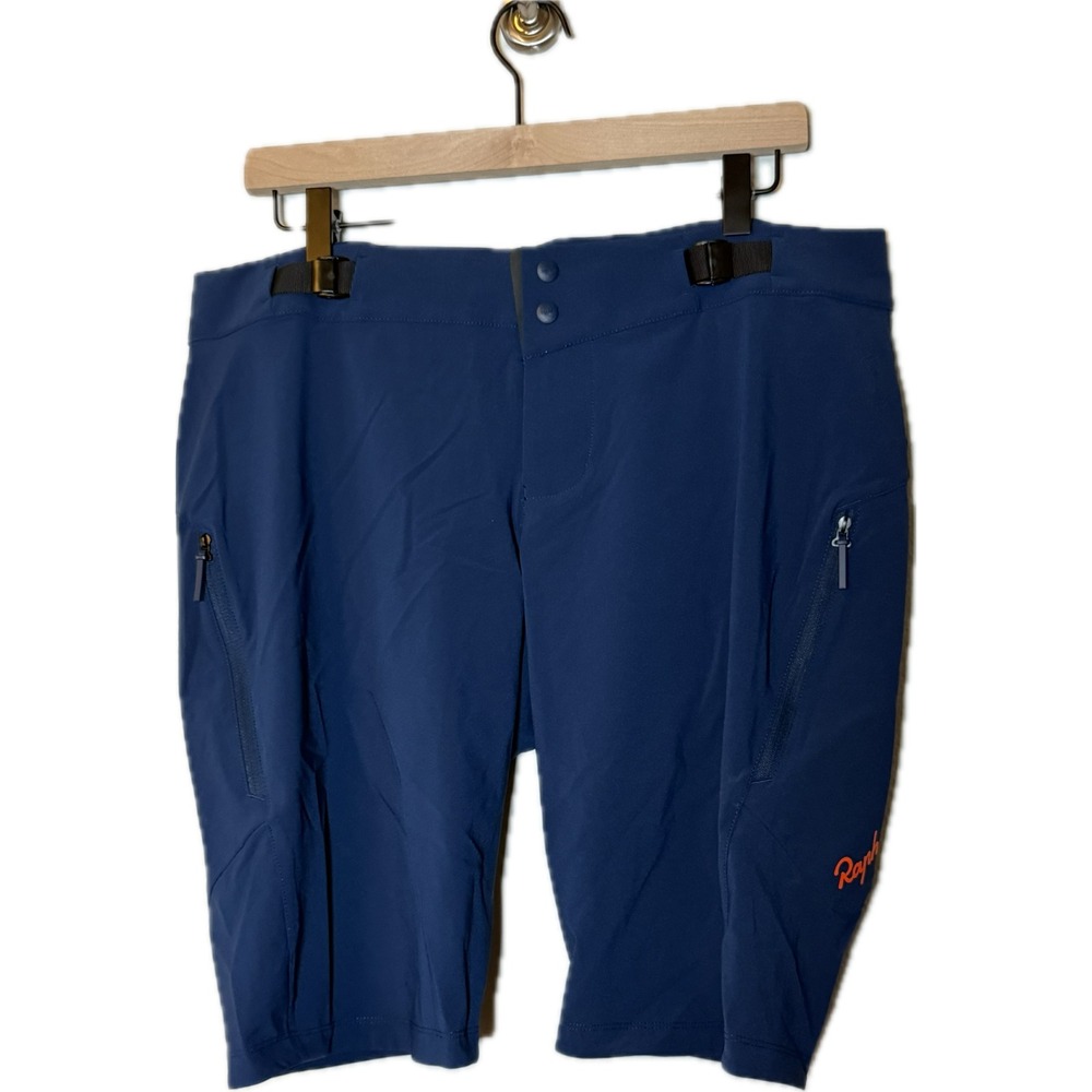 Rapha Trail Shorts Blue Mountain Bike Cycling Shorts Adjustable Waist Size Large